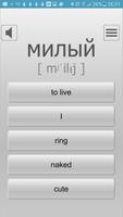 Learn most used Russian words Affiche