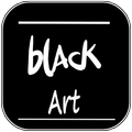 Sfondo di arte nera
