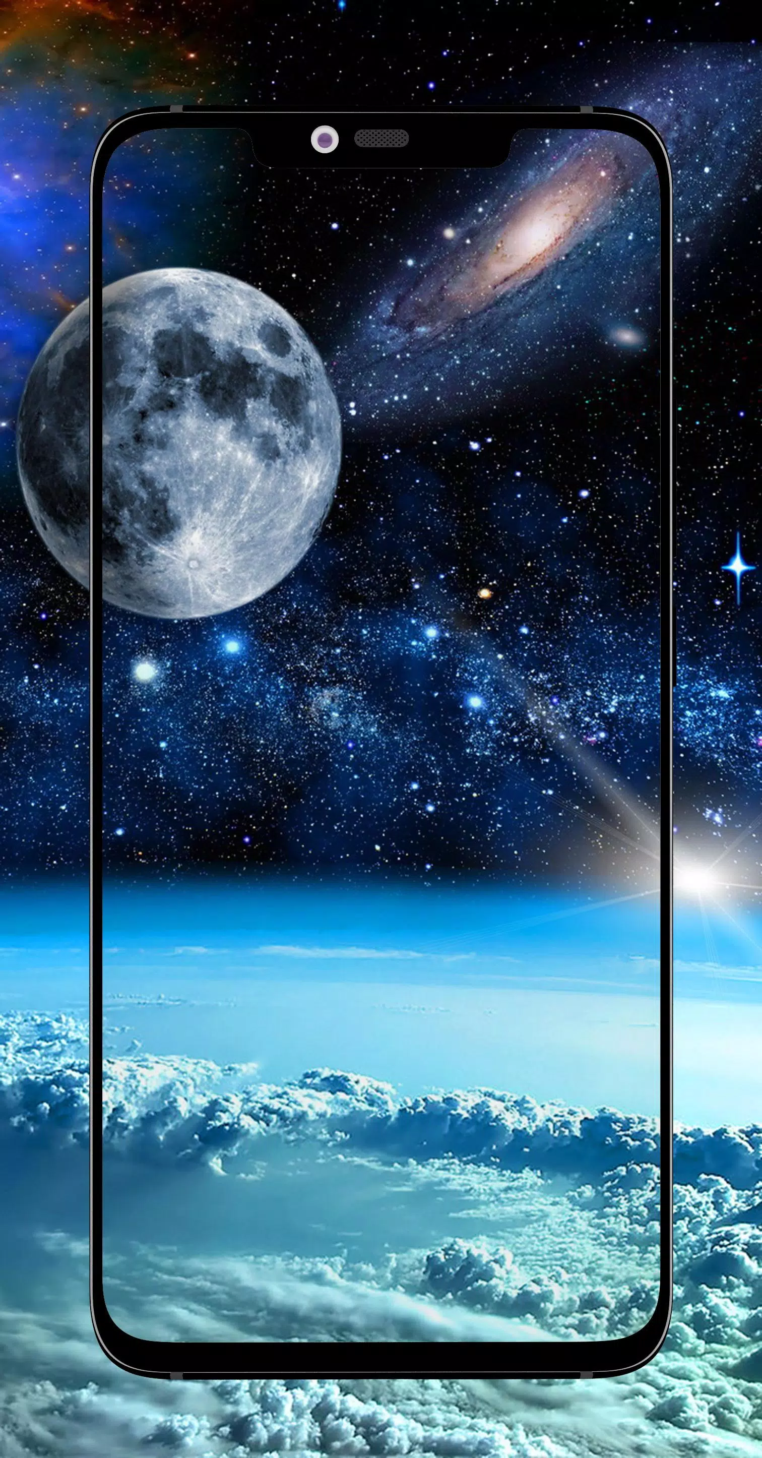 Tải xuống APK Mặt trăng thiên hà, hình nền dải ngân hà cho Android