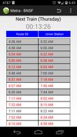 Schedule for Metra - BNSF 海報