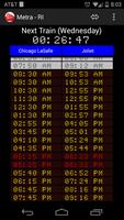 Schedule for Metra - RI screenshot 2