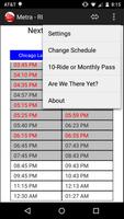 Schedule for Metra - RI captura de pantalla 3
