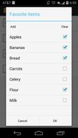 Grocery List screenshot 1