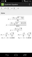 Quadratic Equation captura de pantalla 1