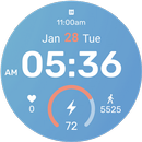 Glacier Digital Watch Face APK