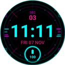 Digital Neon Watch Face APK