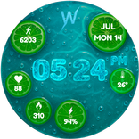 Lime Soda Watch Face