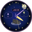 Sleepy Cat - watch face APK