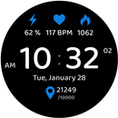 Power Tracker Watch Face APK