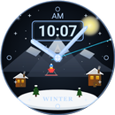 Winter Hybrid Watch Face APK