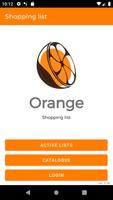 Shopping List "Orange" Cartaz