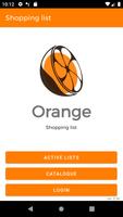 Shopping List "Orange" Affiche