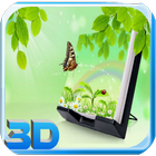 3D butterfly wallpaper icon