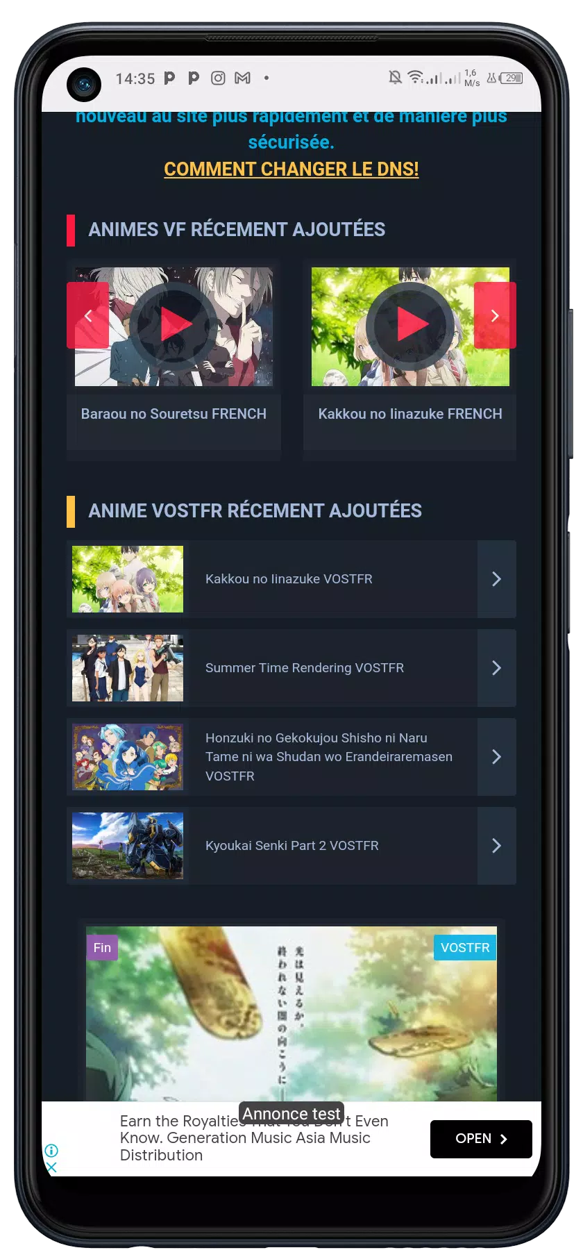 Vostfree Animes Vf Et Vostfr En Streaming Et Telechargement Gratuit VOSTFREE APK pour Android Télécharger