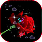 beautiful flowers & Rose gif icon