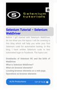 Learn Selenium Tutorials poster