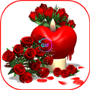 Roses & Heart  Animated Images Gif APK