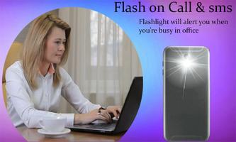 Flash on call: Call Flashlight: Flash Notification capture d'écran 1