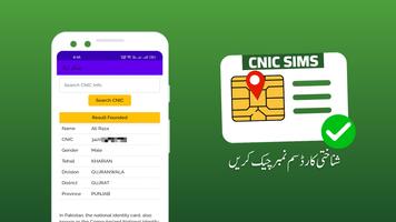 CNIC Sim Number Check poster