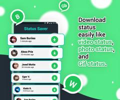Status Saver For WhatsApp : Save HD Images, Videos Affiche