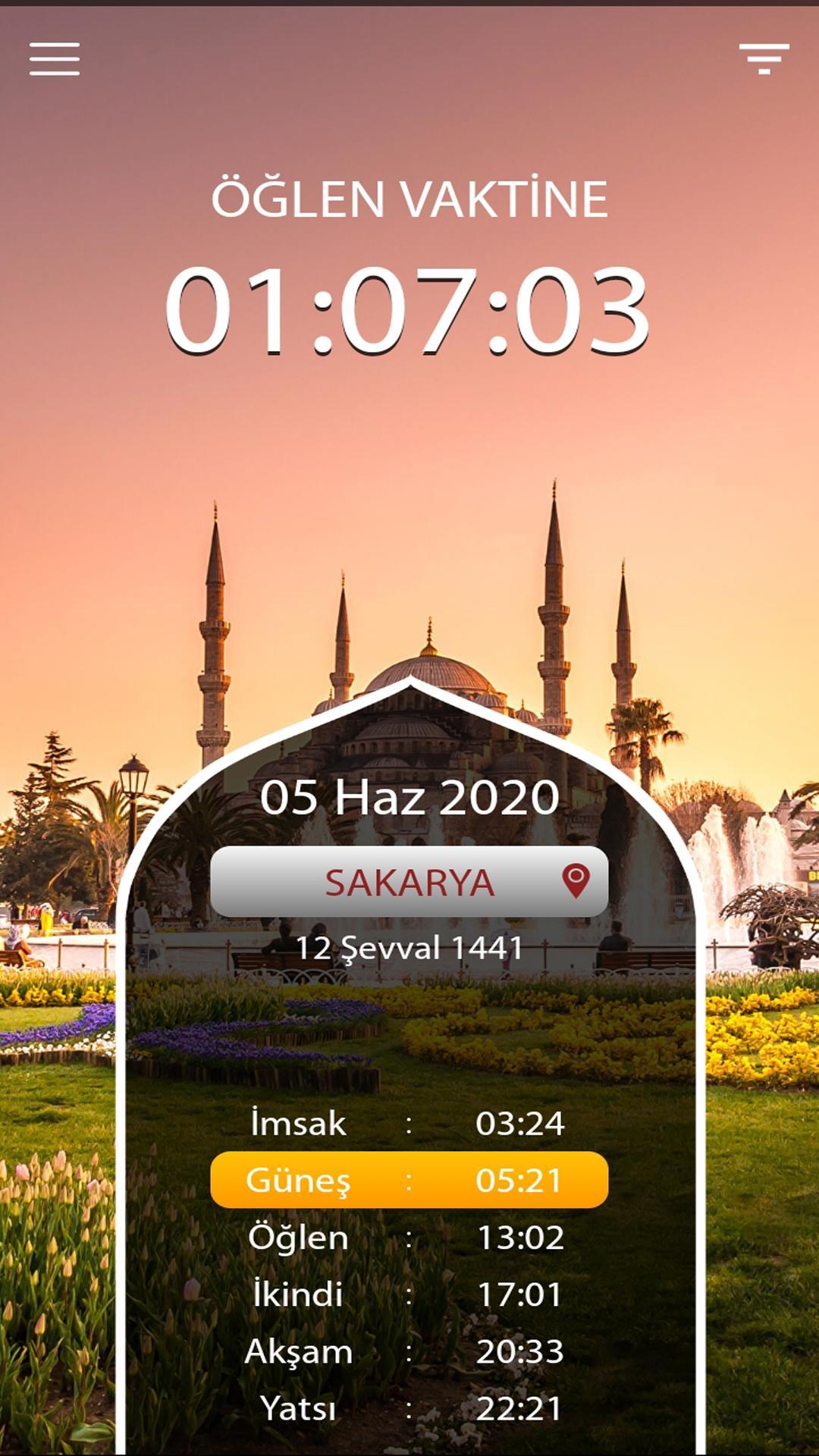 Van Aylik Namaz Vakitleri Ve Ezan Saatleri