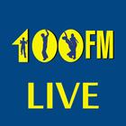 100 fm player أيقونة