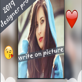 Professional Designer - Writing on photos icon