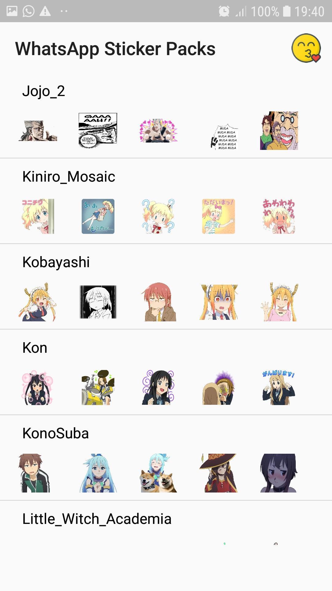  Anime  Stickers  for WhatsApp  Mega Pack  WAStickers   