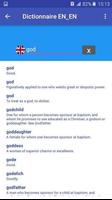 Dictionary Anglais - Offline Affiche