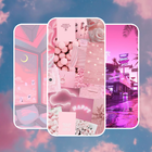 Pink Aesthetic Wallpaper icône