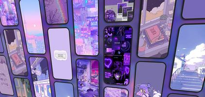 Purple Aesthetic Wallpaper capture d'écran 2