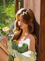 Girl Art Wallpaper HD capture d'écran 2