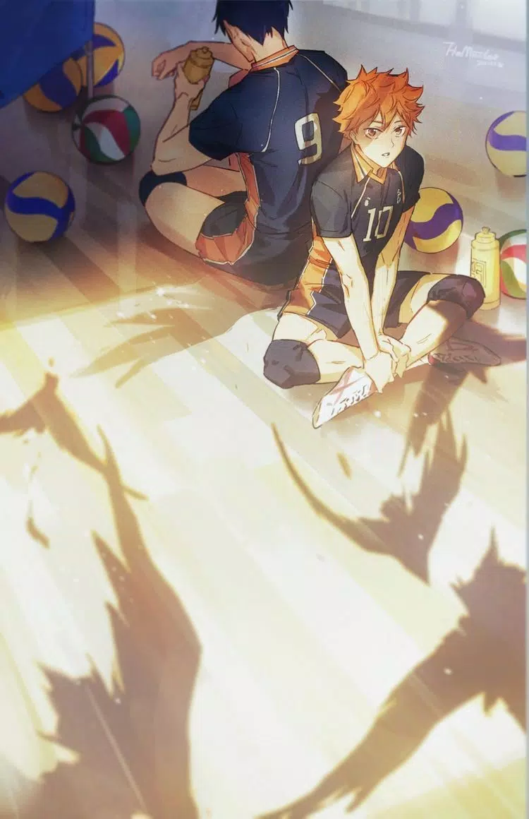 Hinata, anime, anime world, haikyuu, volei, voleibol, HD phone wallpaper