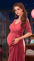 Pregnant Girl Dress Up Affiche