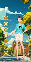 College Girl Dress Up poster
