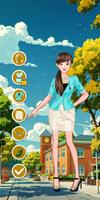 College Girl Dress Up screenshot 1
