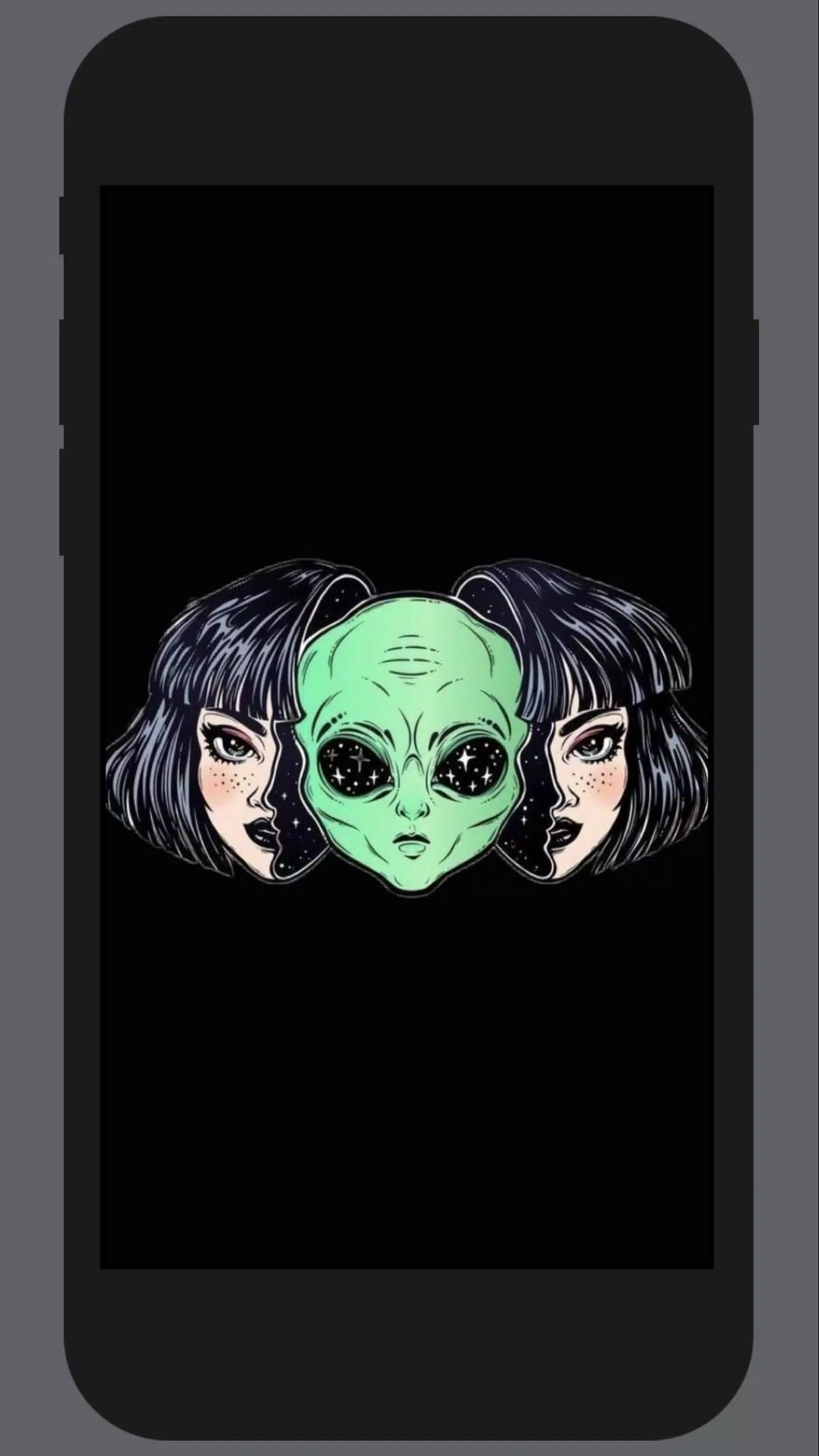 Papel de parede alienígena de desenho animado