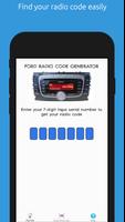 Ford Radio Code plakat