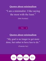 Quotes about minimalism capture d'écran 3