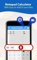 Voice Calculator Notepad ảnh chụp màn hình 1