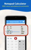 Voice Calculator Notepad ảnh chụp màn hình 2