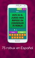 75 robux en Español poster