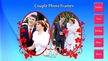 Couple Photo Frames Affiche
