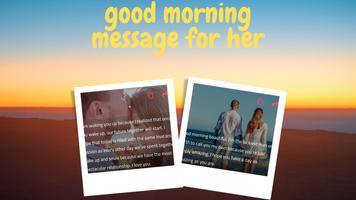 good morning message for her 海報