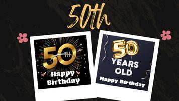 happy 50th birthday wishes Plakat