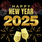 feliz ano novo 2025 ícone
