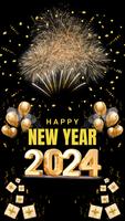 happy new year wishes 2025 poster