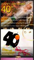 happy 40th birthday wishes Screenshot 1