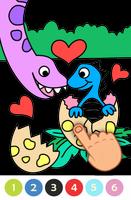 Dinosaur Color - Color By Number poster