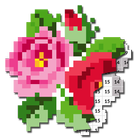 Flowers Pixel Art आइकन